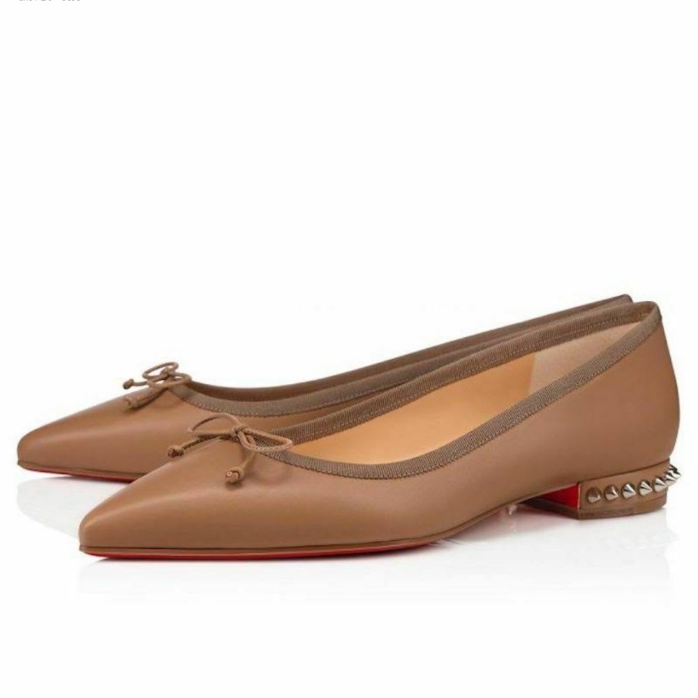 CHRISTIAN LOUBOUTIN “Hall” Studded Hill Flat - 41
